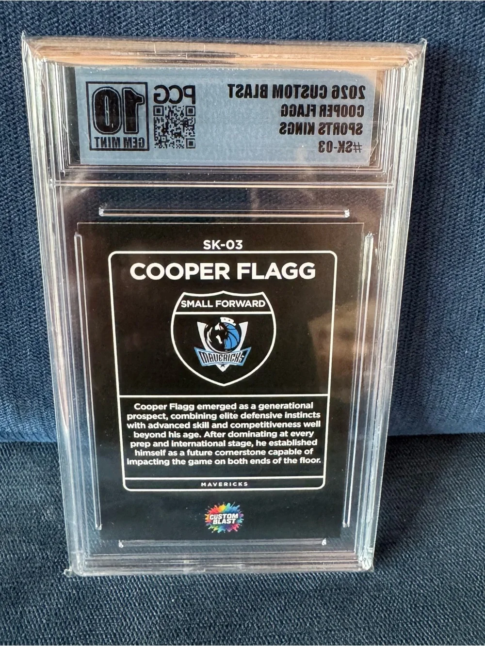 Cooper Flagg - Sports Kings - 2026 Custom Blast #SK-03 PCG 10 Gem Mint
